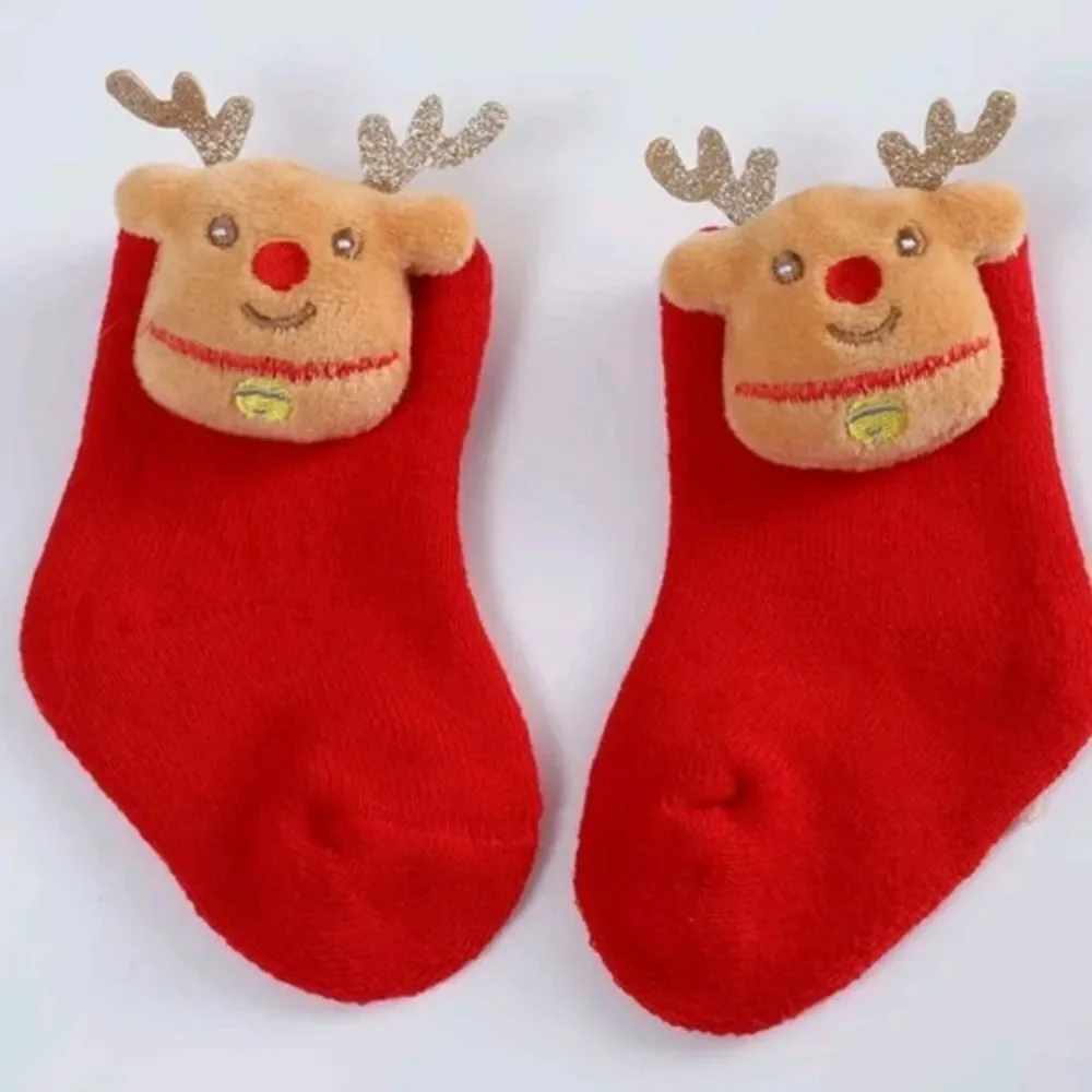 Reindeer Baby Socks